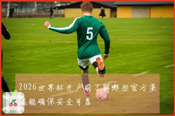 2026世界杯开户前了解哪些官方渠道能确保安全可靠